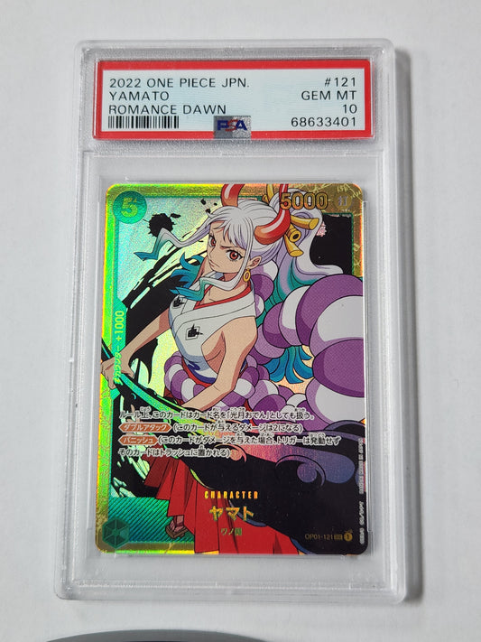2022 One Piece Yamato Romance Dawn Japanese PSA 10