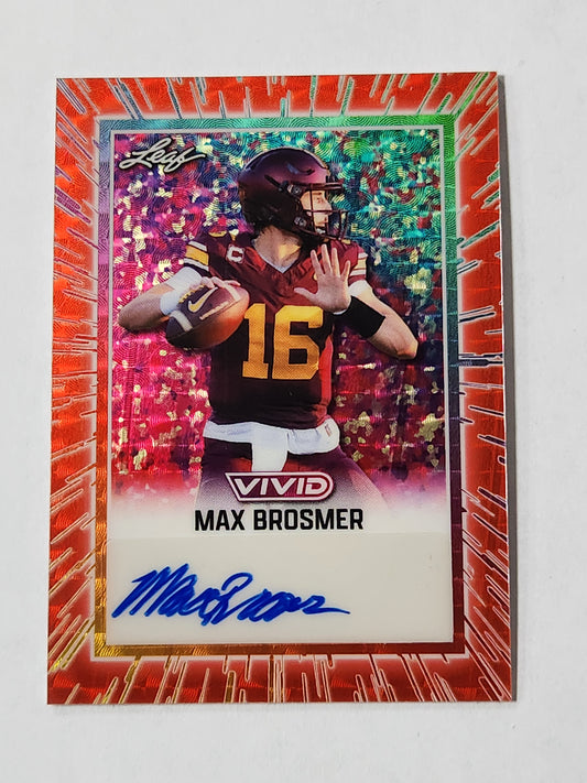2025 Leaf Vivid Max Brosmer # 1/1 BA-MB1