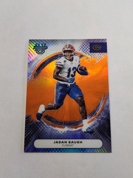 2025 Bowman Best U Jadan Baugh True Orange Refractor #/25 Team Color Match