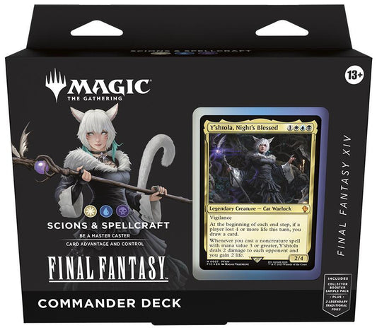 Magic The Gathering Universes Beyond Final Fantasy Scions and Spellcraft Commander Deck