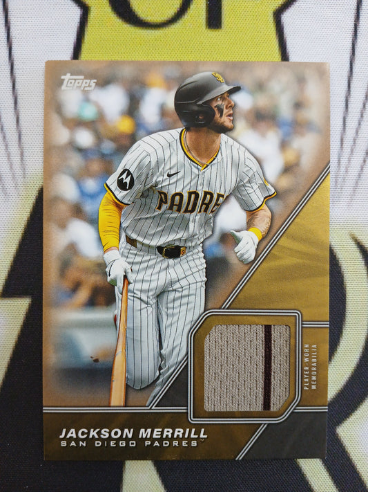 2026 Topps Jackson Merrill Relic Gold Dual Color Patch #/50