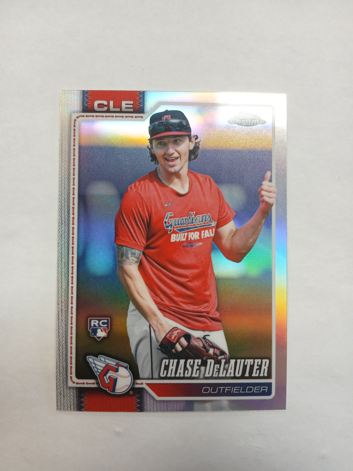 2026 Topps Chrome Chase DeLauter Rookie Photo Variation Refractor SSP