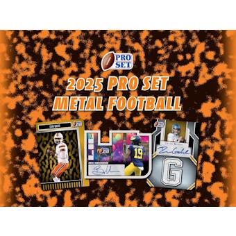 2025 Leaf Pro Set Metal Football (1) Hobby Box