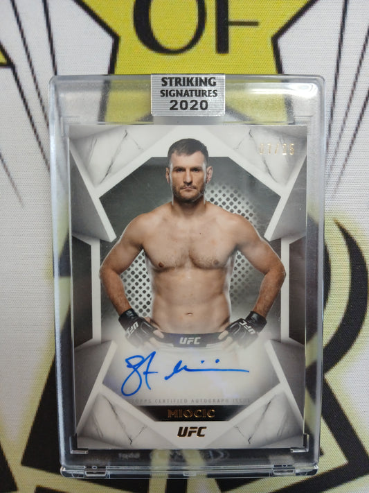 2020 Topps UFC Miocic Striking Signatures Auto #/25