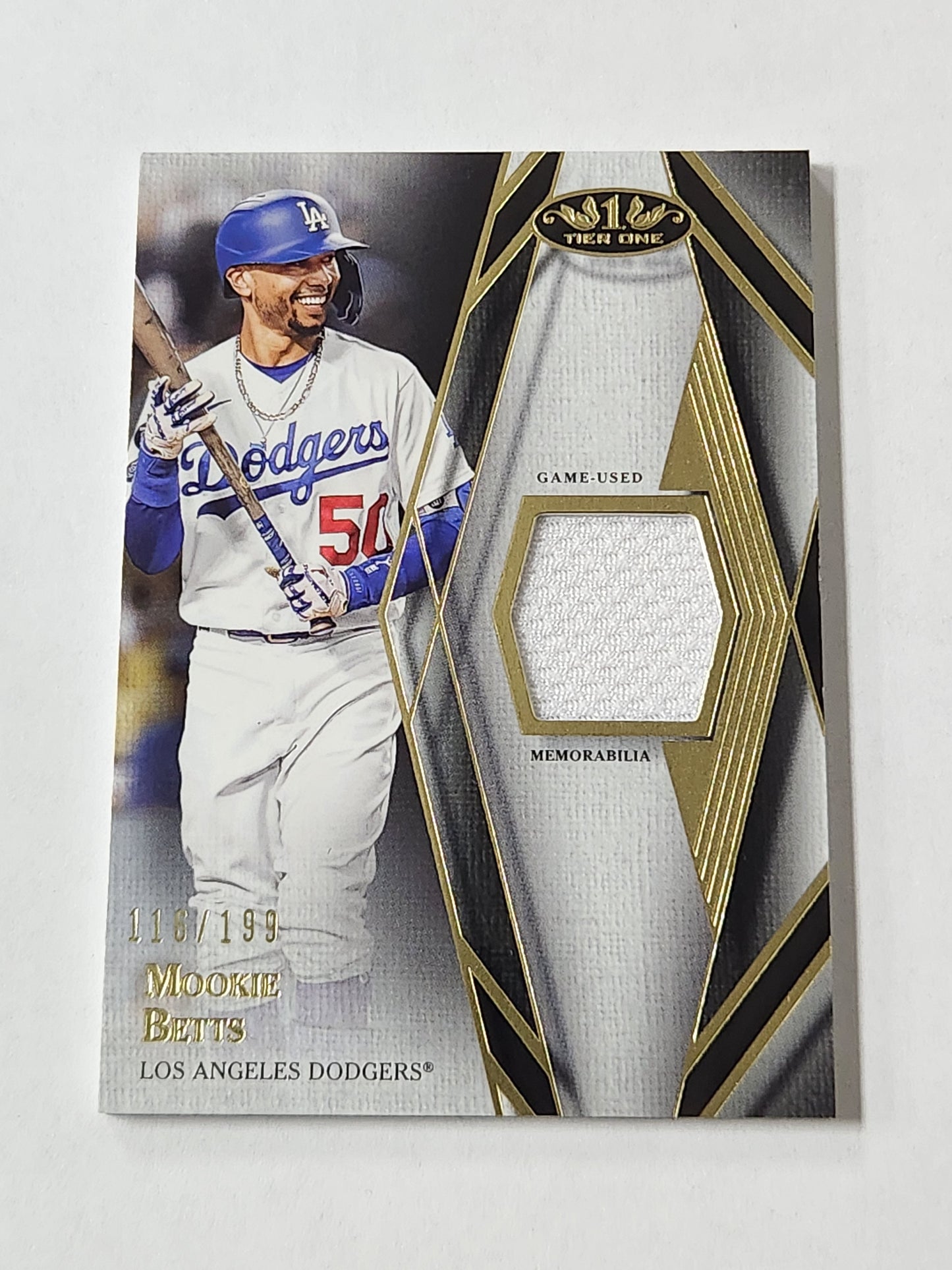 2022 Tier One Mookie Betts Game Used Memorabilia /199