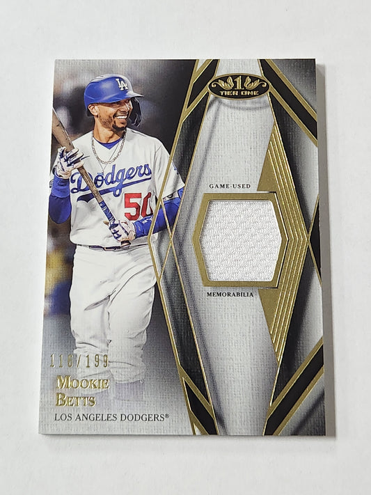 2022 Tier One Mookie Betts Game Used Memorabilia /199