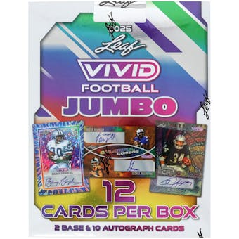 2025 Leaf Vivid Football Hobby Jumbo Box