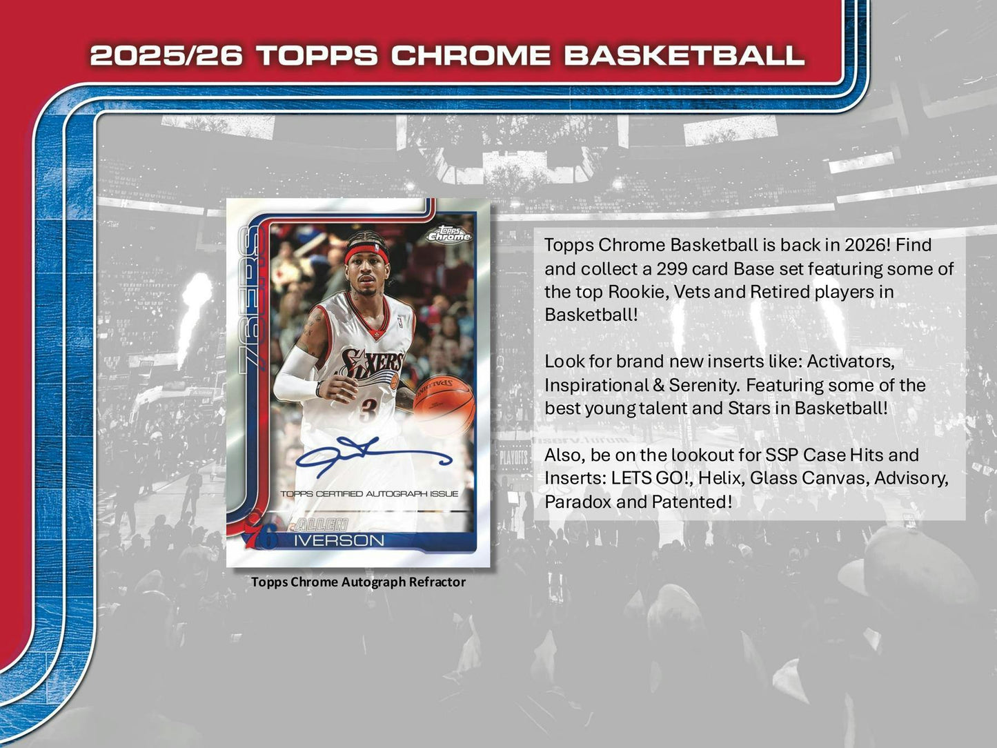 2025-26 Topps Chrome Basketball Mega Box