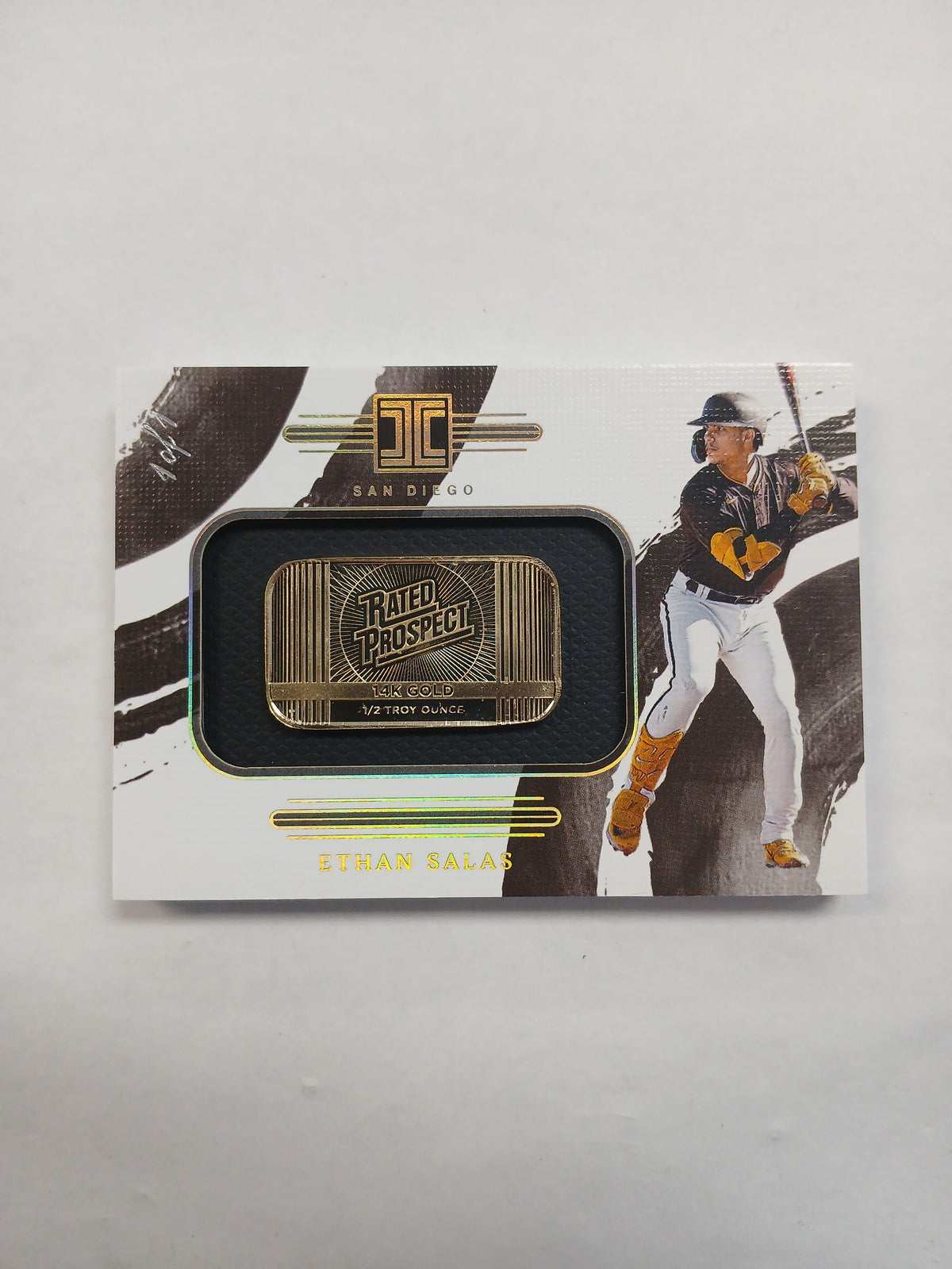 2024 Impeccable Ethan Salas Rated Prospect 14k Gold Bar #1/1 One of One