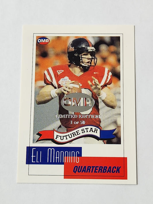 2004 OMR Eli Manning Limited Edition 1/50 Rookie Card