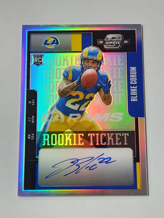 2024 Optic Contenders Blake Corum RC Rookie Ticket # /25