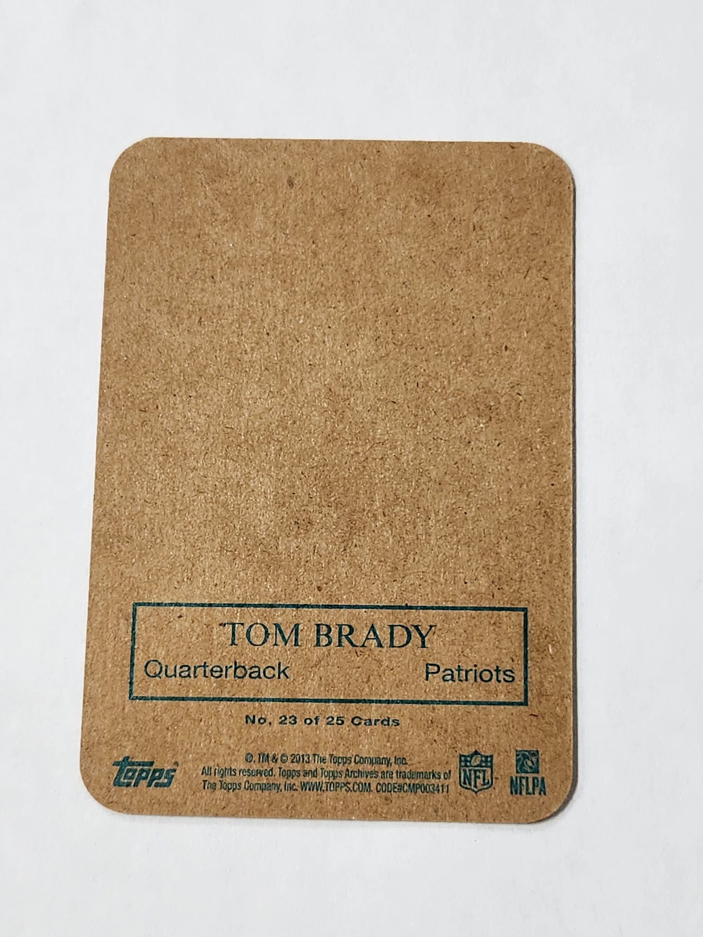 2013 Topps Archives Tom Brady Mini