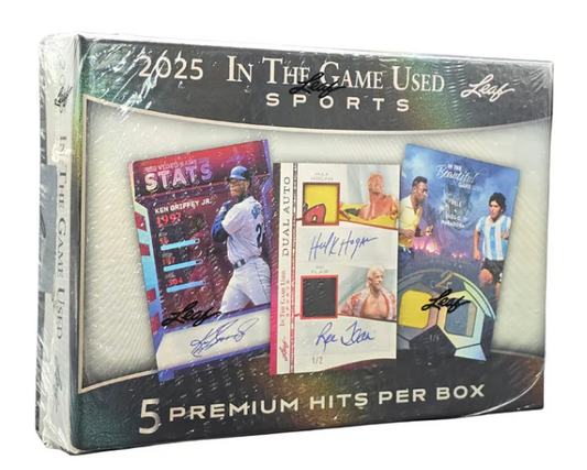 2025 Leaf In The Game Used Sports (1) Hobby Box