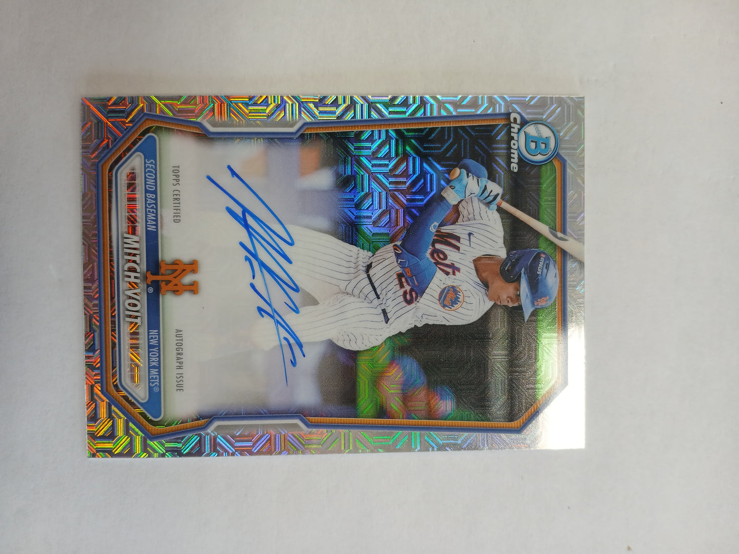 2026 Bowman Chrome Mitch Voit On Card Auto Mojo Refractor