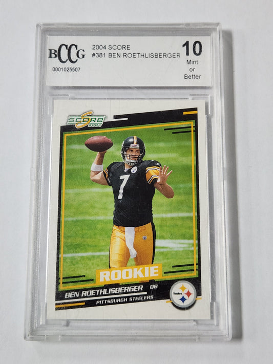 2004 Score #381 Ben Roethlisberger  Rookie BCCG 10