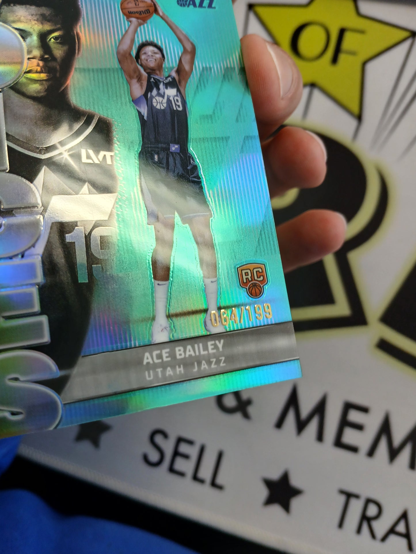 2025 Topps Chrome Ace Bailey Voices Rookie Teal Refractor #/199