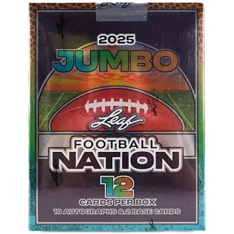 2025 Leaf Football Nation (1) Jumbo Hobby Box