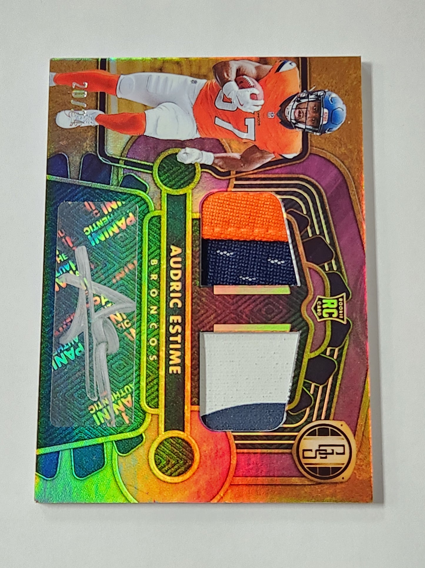 2024 Gold Standard Audric Estime RPA # /24 Rookie Patch Auto SP