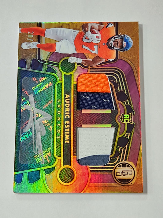 2024 Gold Standard Audric Estime RPA # /24 Rookie Patch Auto SP