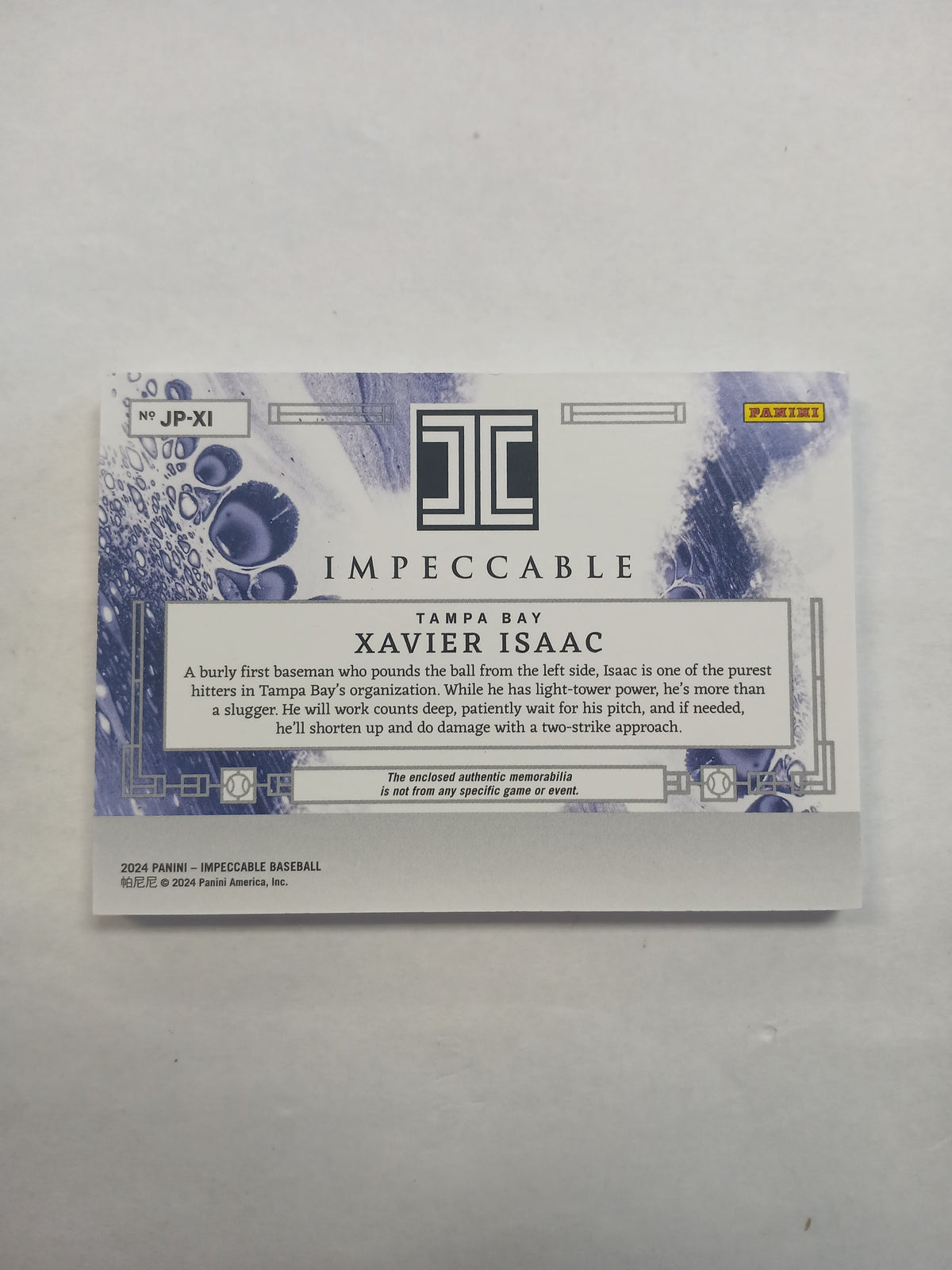 2024 Impeccable Xavier Isaac Hats Triple Color Patch #6/6