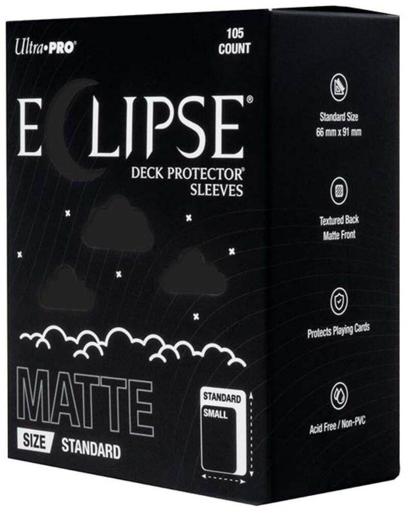 Ultra Pro -  Eclipse Matte Jet Black (105-Pack) - Enhanced Sleeves
