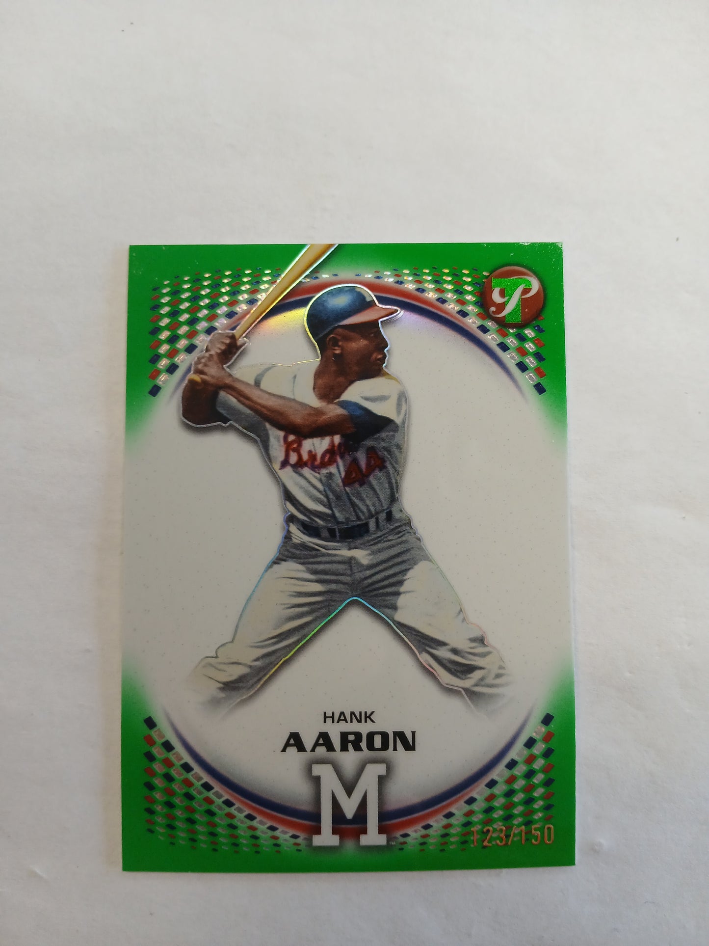 2026 Topps Pristine Hank Aaron Green Refractor #/150