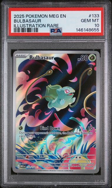 2025 POKEMON MEG EN-MEGA EVOLUTION #133 BULBASAUR PSA 10