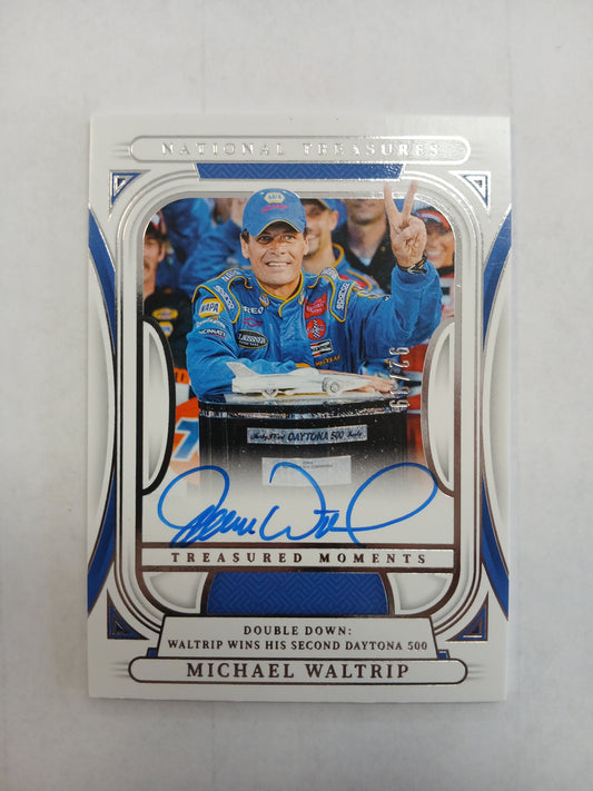 2025 National Treasures Michael Waltrip Treasured Moments On Card Auto #/99