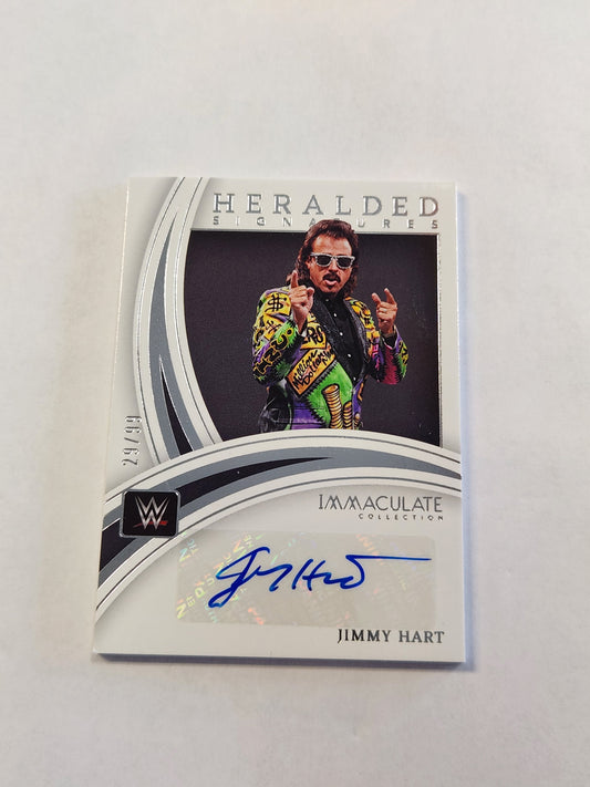 2022 Immaculate Collection Jimmy Hart Heralded Signatures Auto #/99