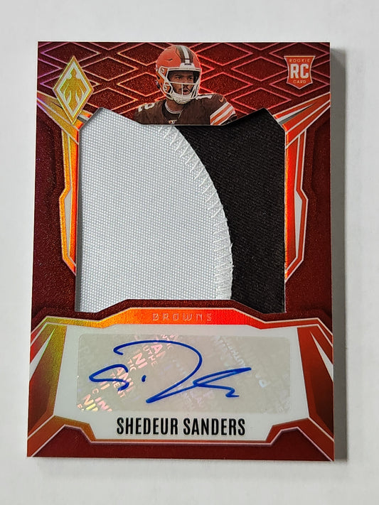 2025 Phoenix Shedeur Sanders Red # /99 Rookie Patch Auto RC rps-sss