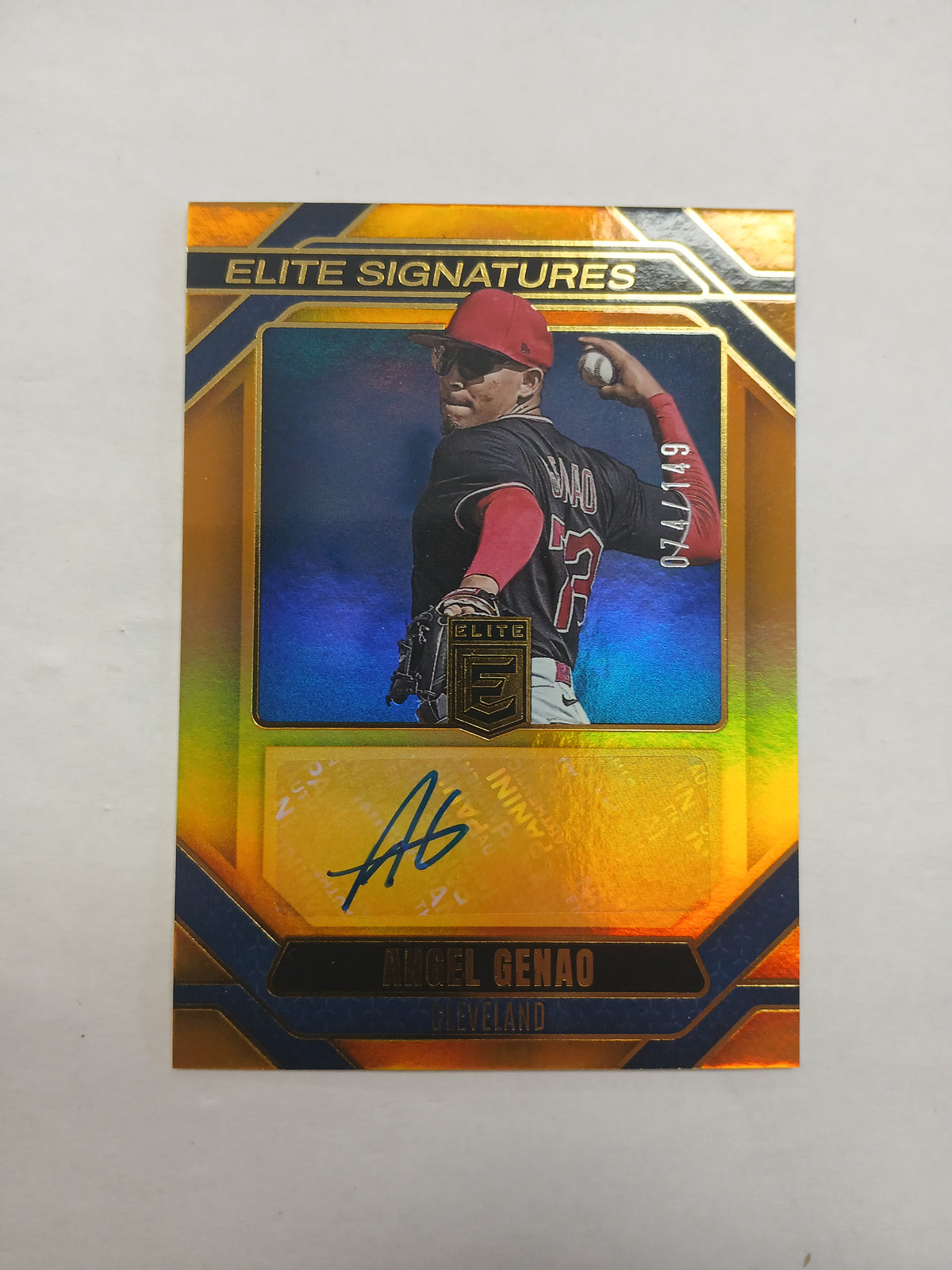 2026 Donruss Elite Angel Genao Elite Signatures Orange Auto #/149