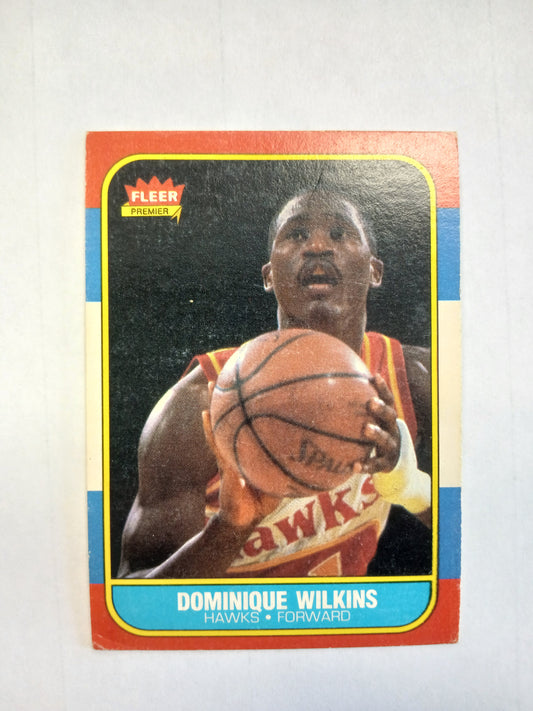 1986 Fleer Premier Dominique Wilkins 121 of 132