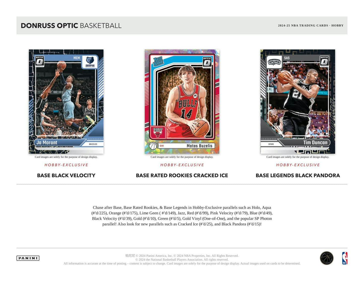 Panini Donruss Optic Basketball 2024-25 Hobby Box