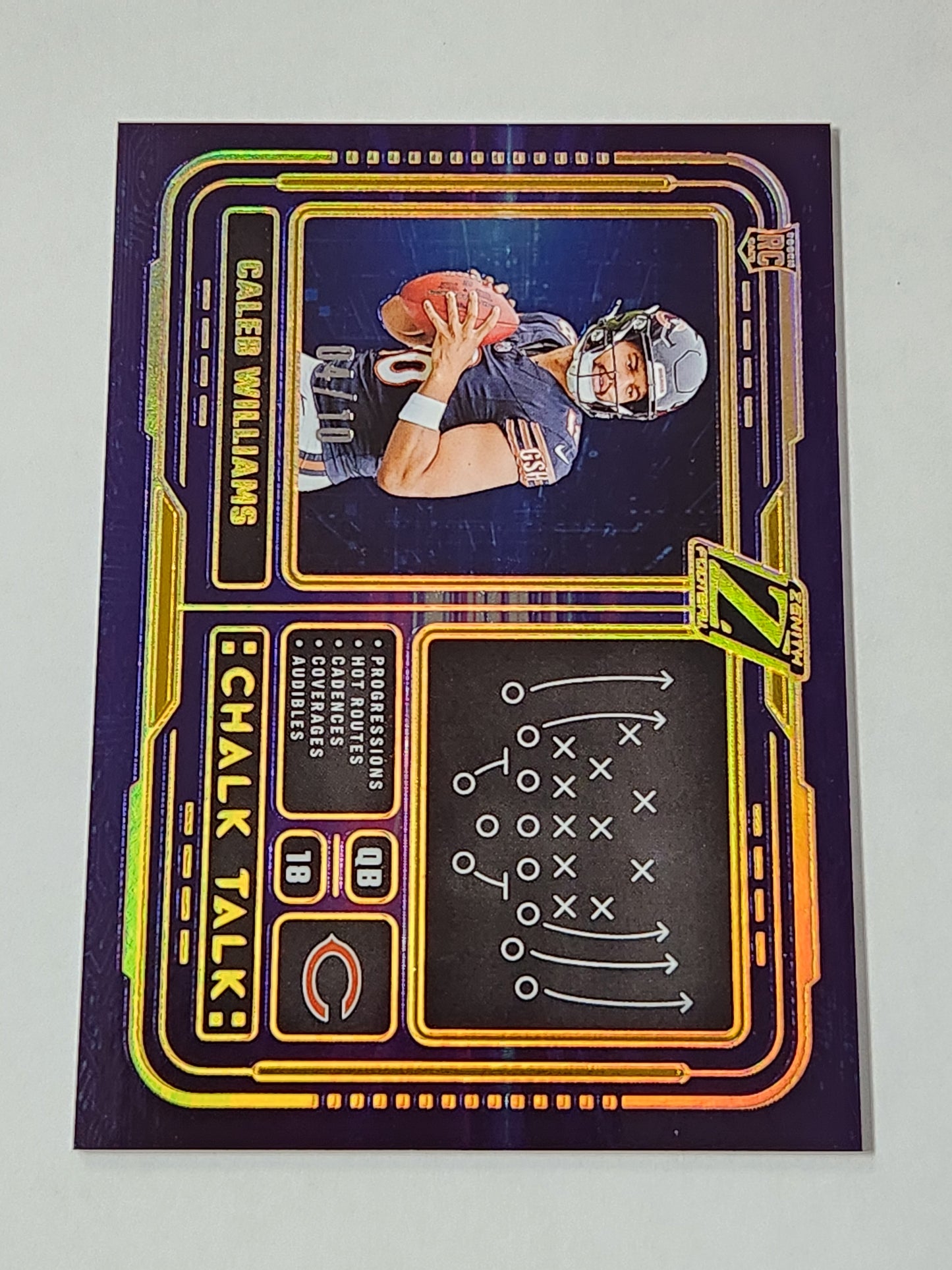 2024 Zenith Chalk Talk Caleb Williams RC # /10 #1