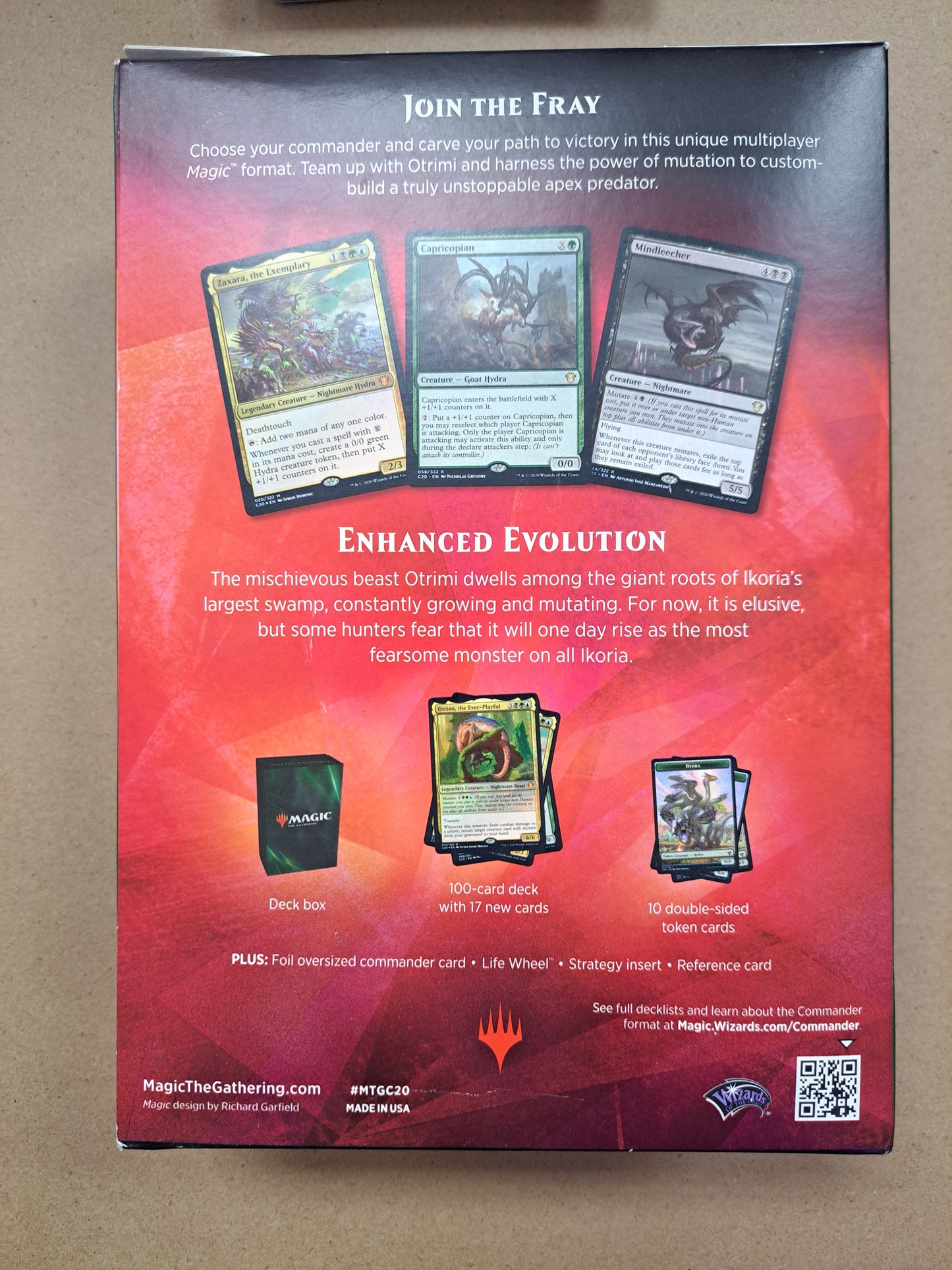 Magic the Gathering Enhanced Evolution Commander Precon Deck Mtg