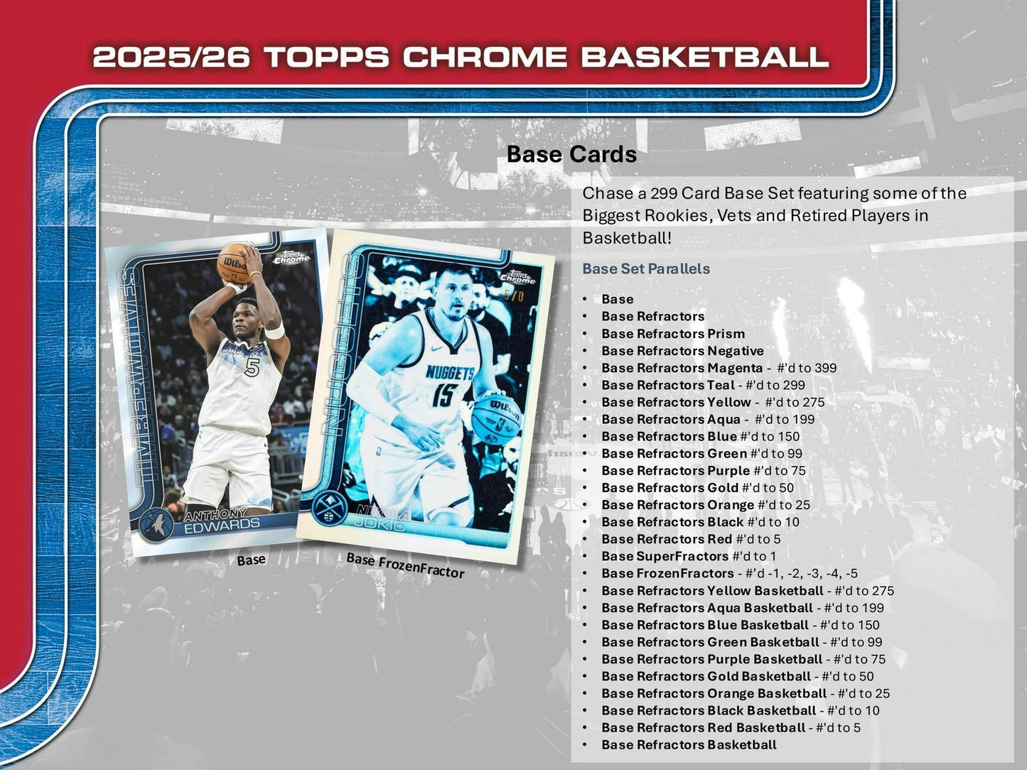 2025-26 Topps Chrome Basketball Mega Box