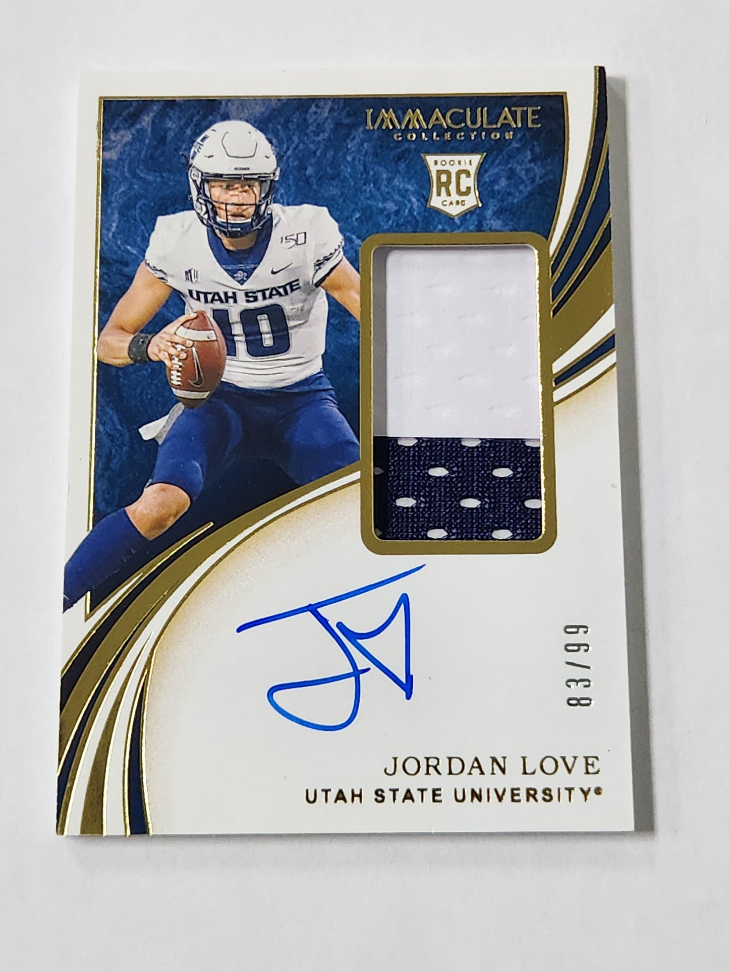 2020 Panini Immaculate Jordan Love Auto RC RPA / 99 #120