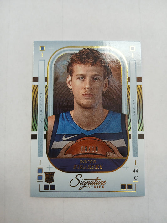 2025 Signature Series Rocco Zikarsky True Gold Rookie #/10