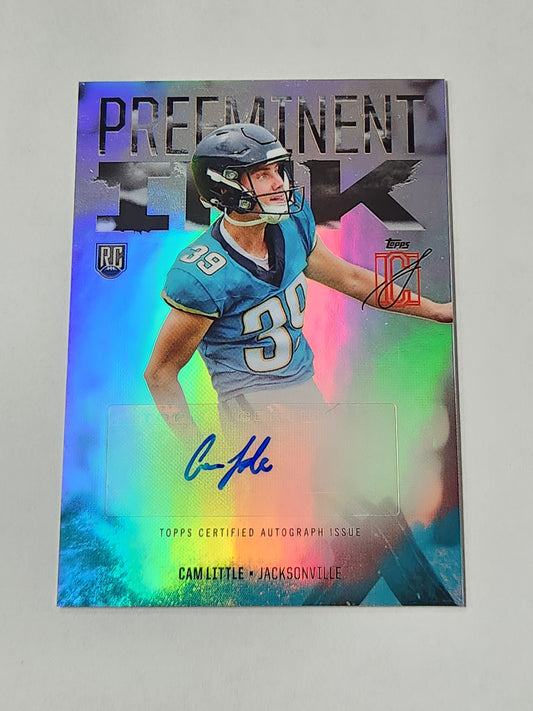 2024 Topps Signatures Cam Little Preeminent Ink Refractor Rookie Auto
