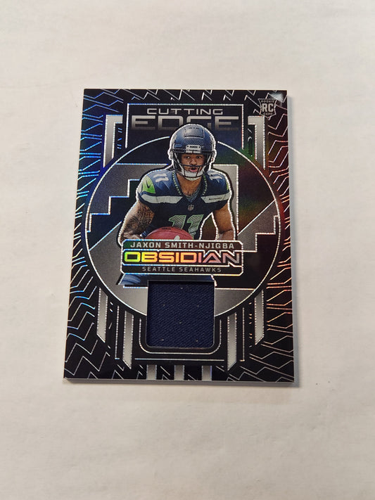 2023 Obsidian Jaxon Smit-Njigba Cutting Edge Rookie Jersey Card /199