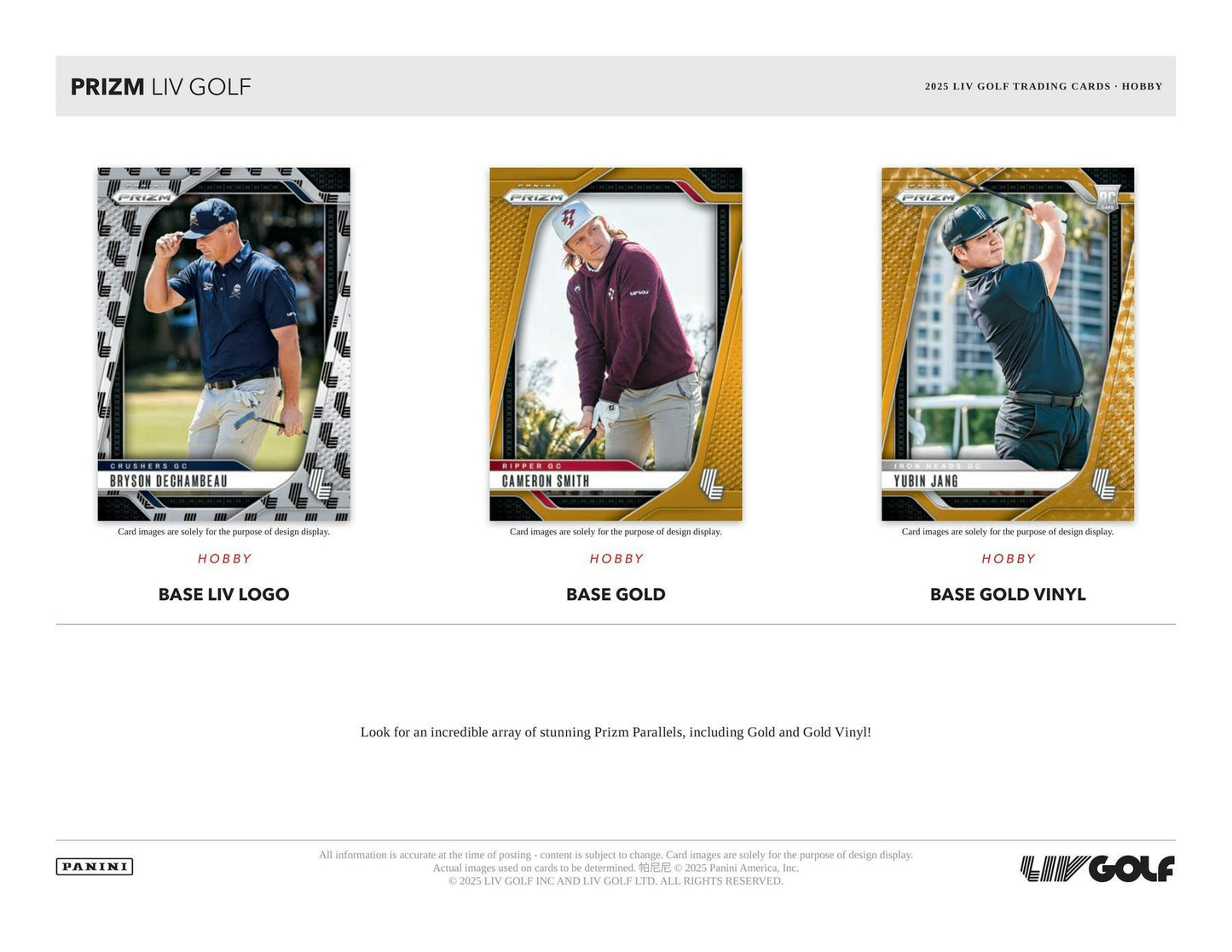 Panini Prizm LIV Golf Hobby Box
