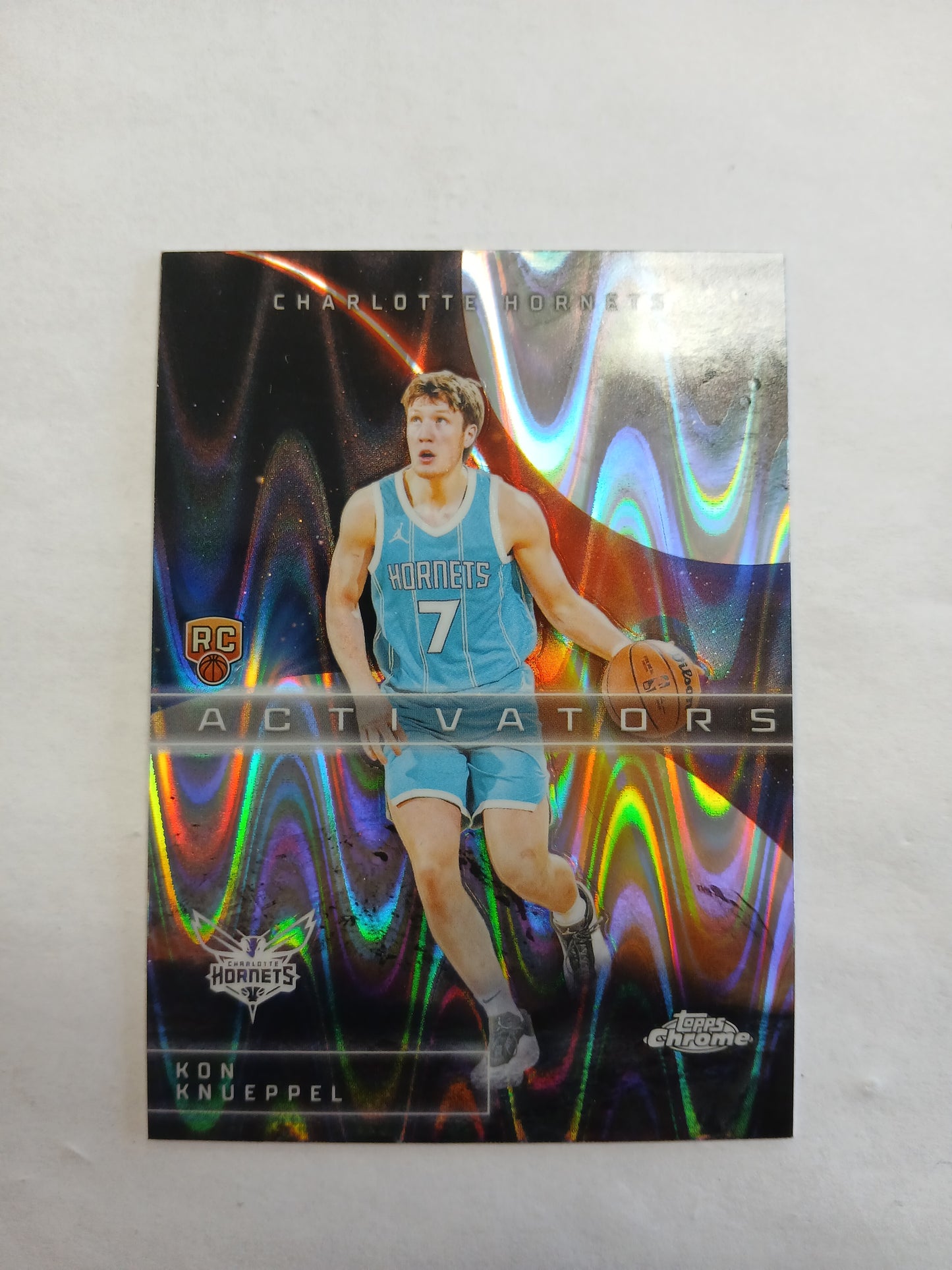 2025 Topps Chrome Kon Knueppel Activators Rookie Raywave Refractor