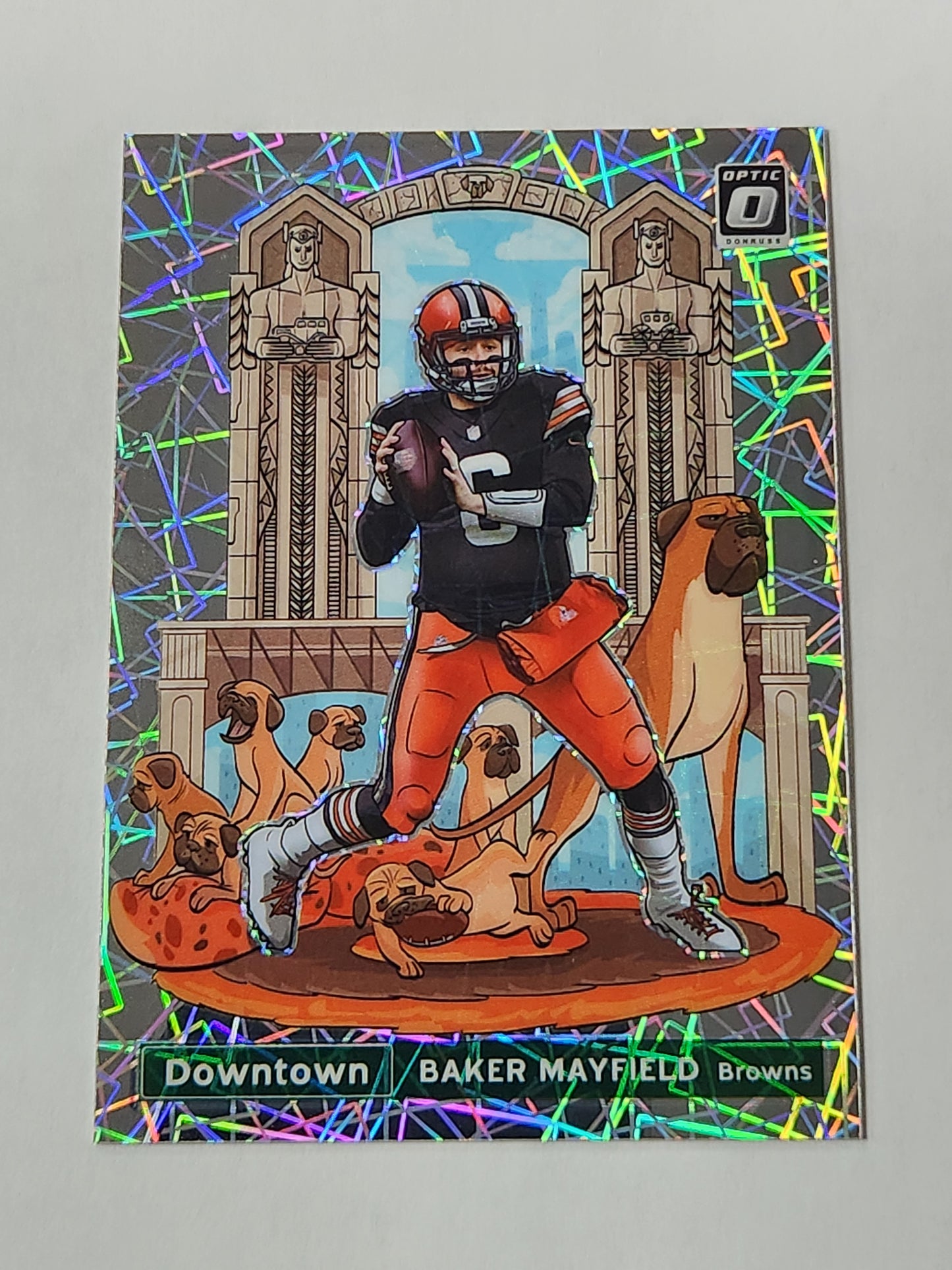 2021 Donruss Optic Baker Mayfield Downtown Case Hit SSP