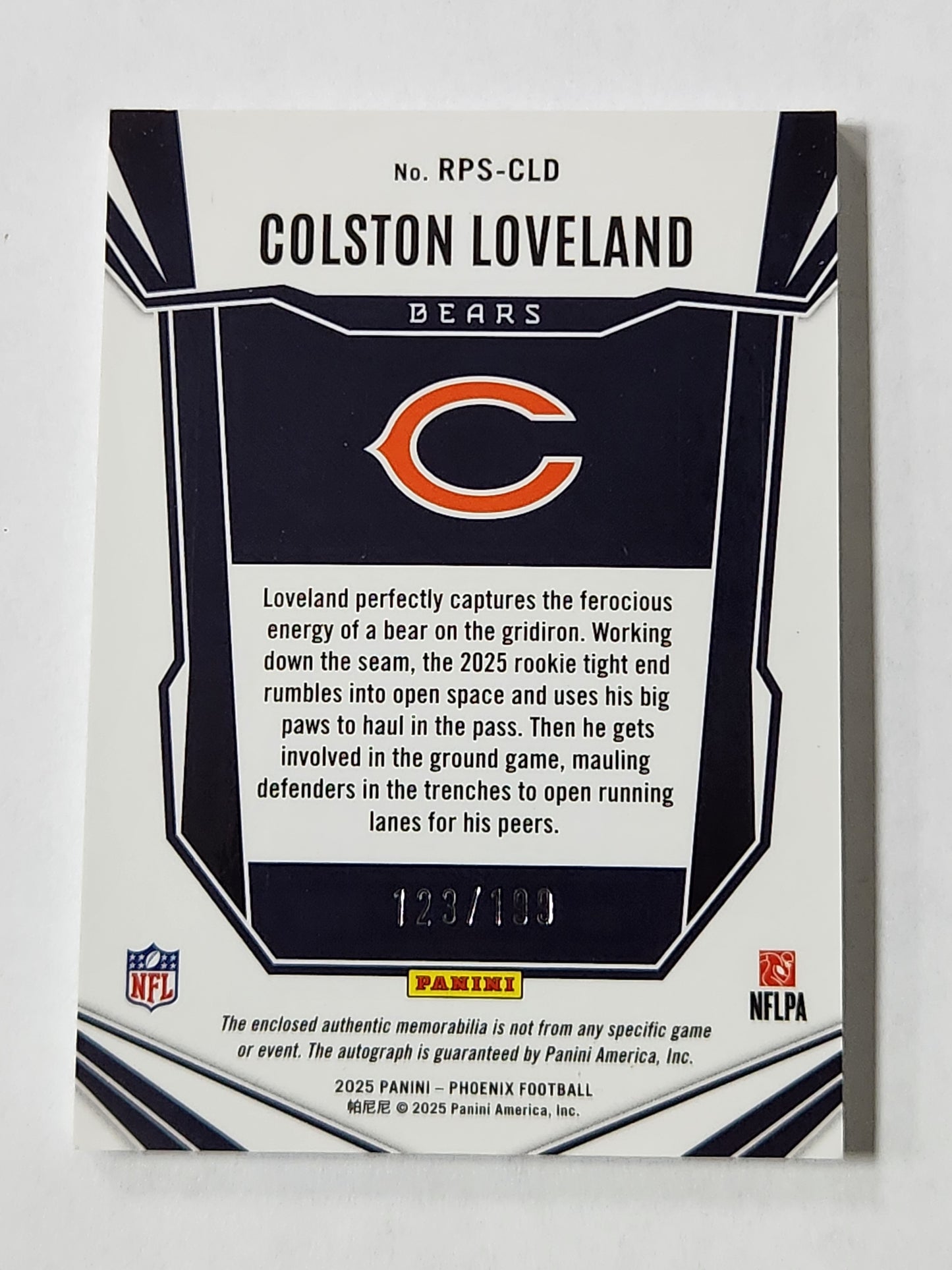 2025 Phoenix Colston Loveland # /199 Rookie Patch Auto RC rps-cld