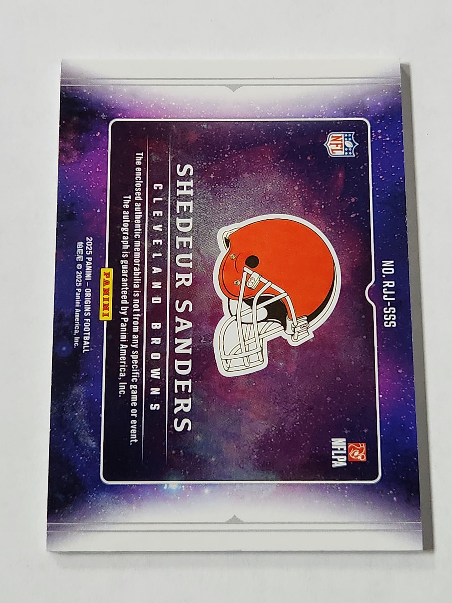 2025 Origins Shedeur Sanders RPA RC Auto