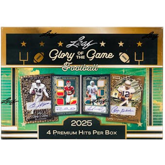 2025 Leaf Glory of the Game Football (1) Hobby Box