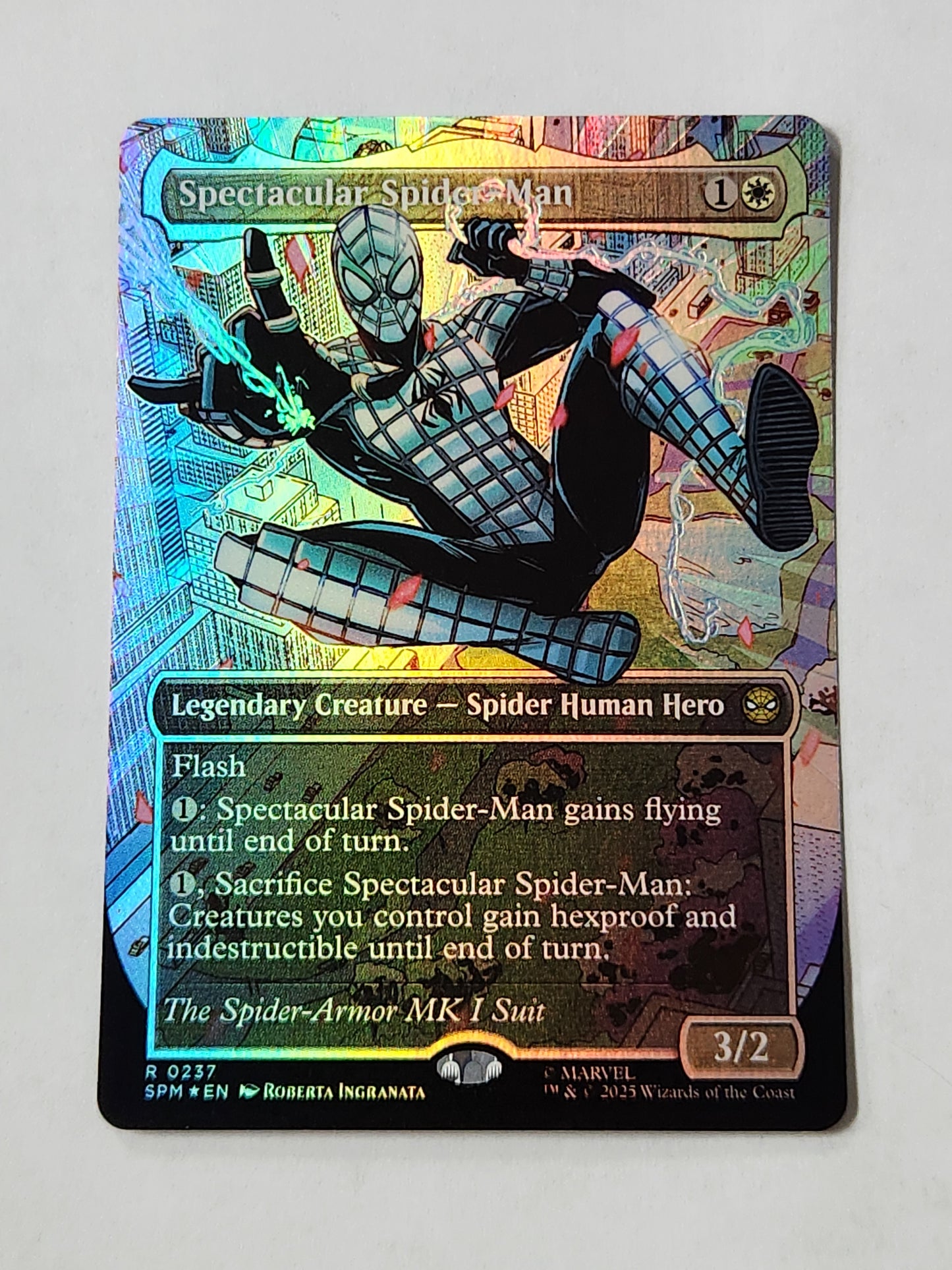 Spectacular Spider-Man 0237 Borderless Textured Foil Marvel's