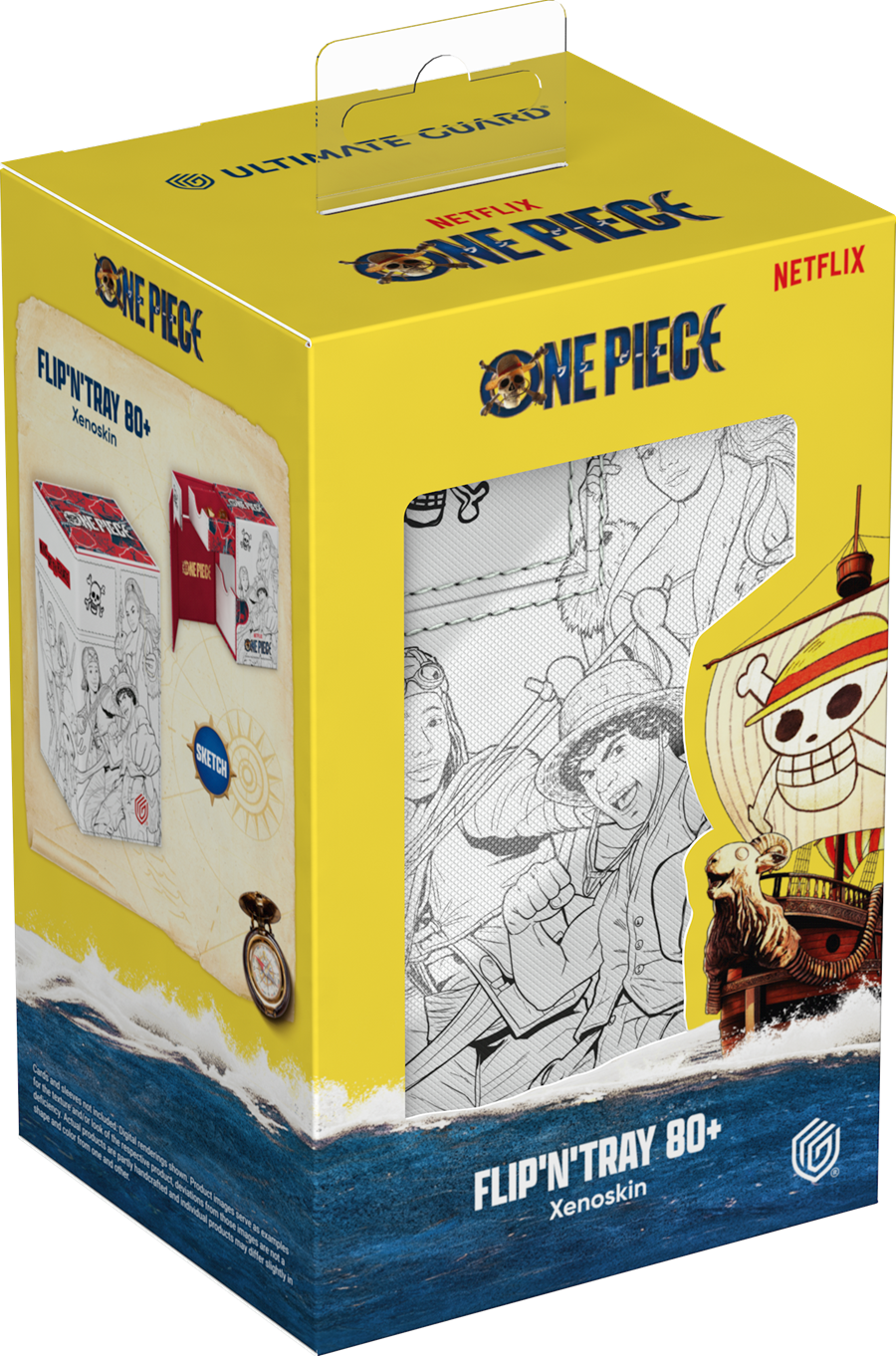 One Piece Sketch - Ultimate Guard Xenoskin Flip N Tray 80+ 011952
