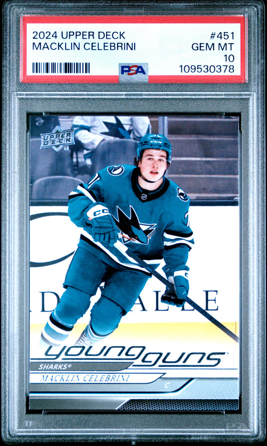 2024 UPPER DECK SERIES 2 #451 MACKLIN CELEBRINI PSA 10