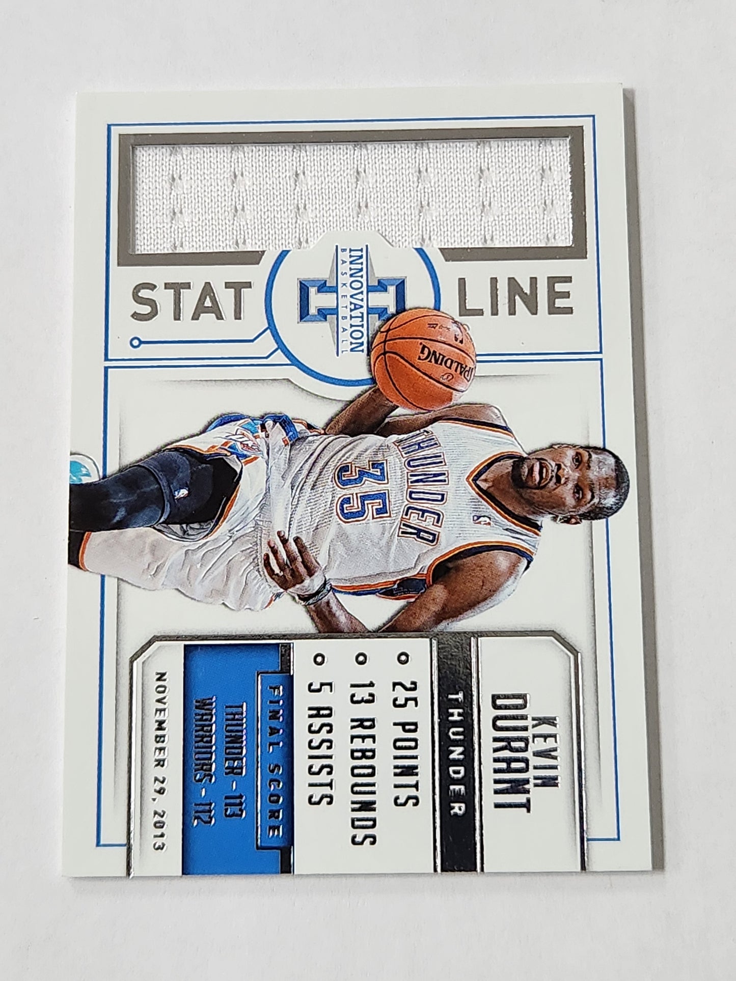 2014 Innovation Kevin Durant Stat Line Jersey Card /299